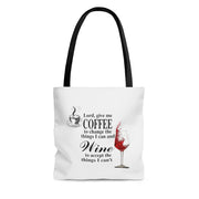 Coffee and Wine AOP Tote Bag