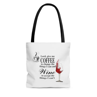 Coffee and Wine AOP Tote Bag